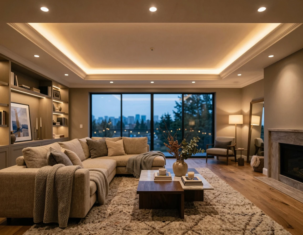 거실 우물천장 간접조명 시공 가이드 및 우물천장 T5 LED 추천