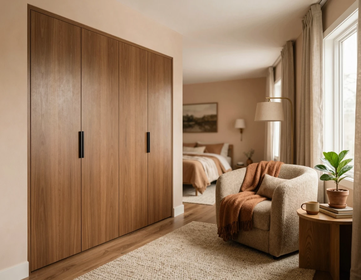 모던한 디자인의 붙박이장 인테리어