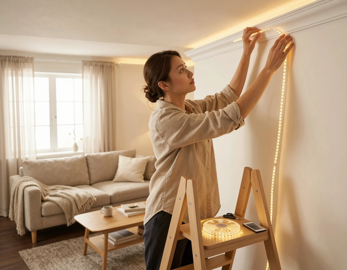 목공 없는 우물천장 조명, 거실 간접조명 셀프 설치 가이드