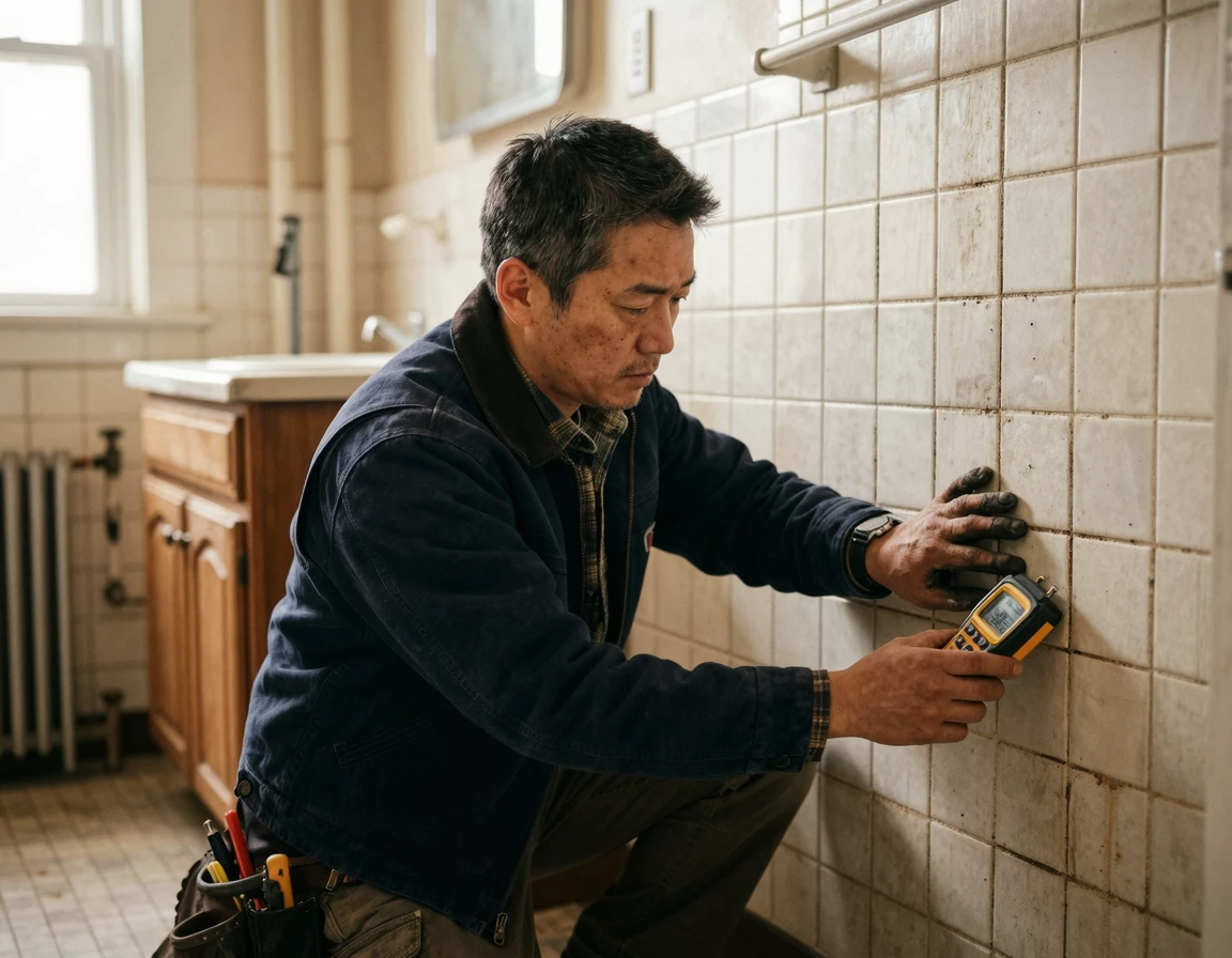 오래된 욕실 타일 리모델링 비용 절감? 덧방 시공 단점과 실수