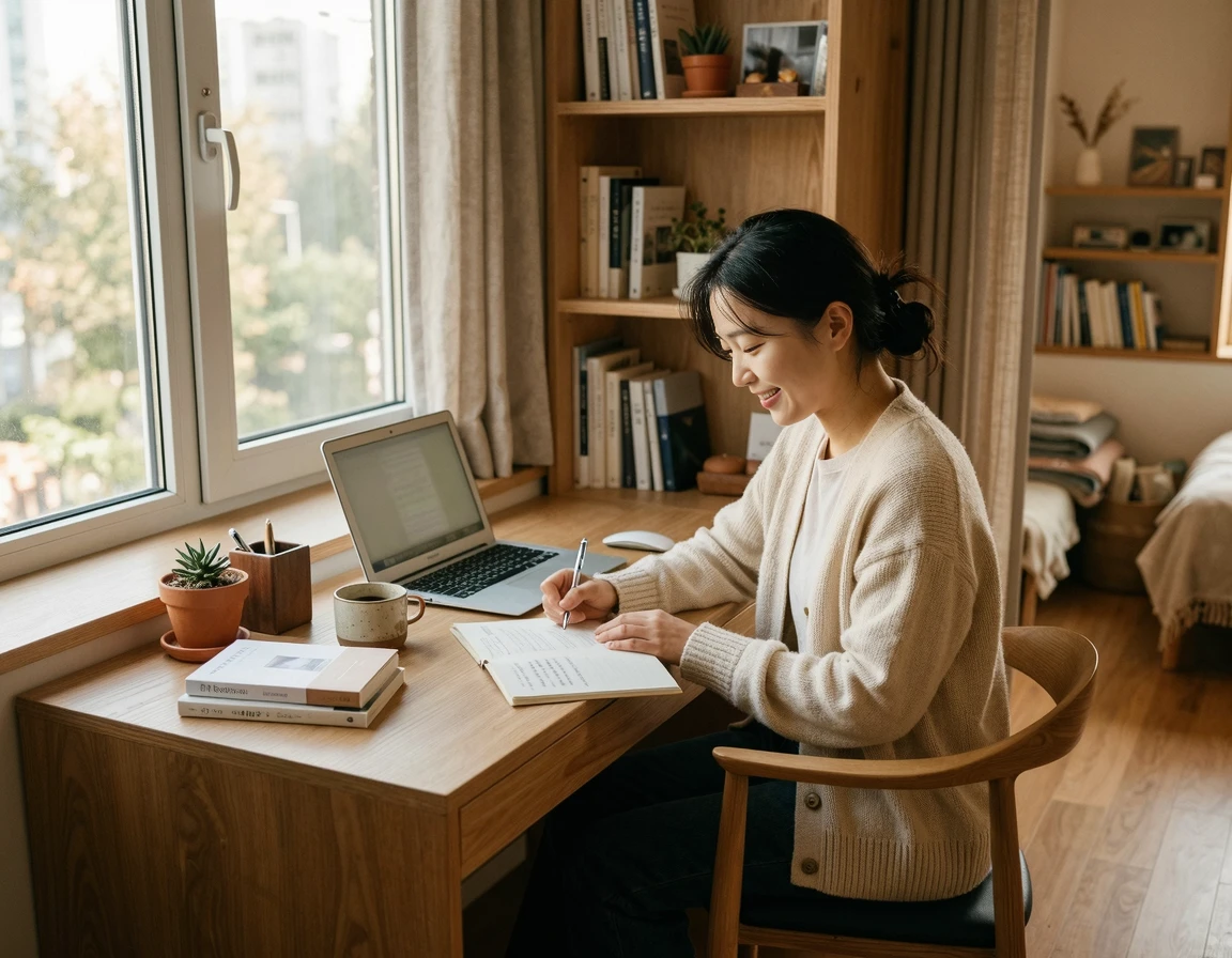 방 붙박이 책상 설계 치수 기준: 좁은 방 책상 배치 실수 예방